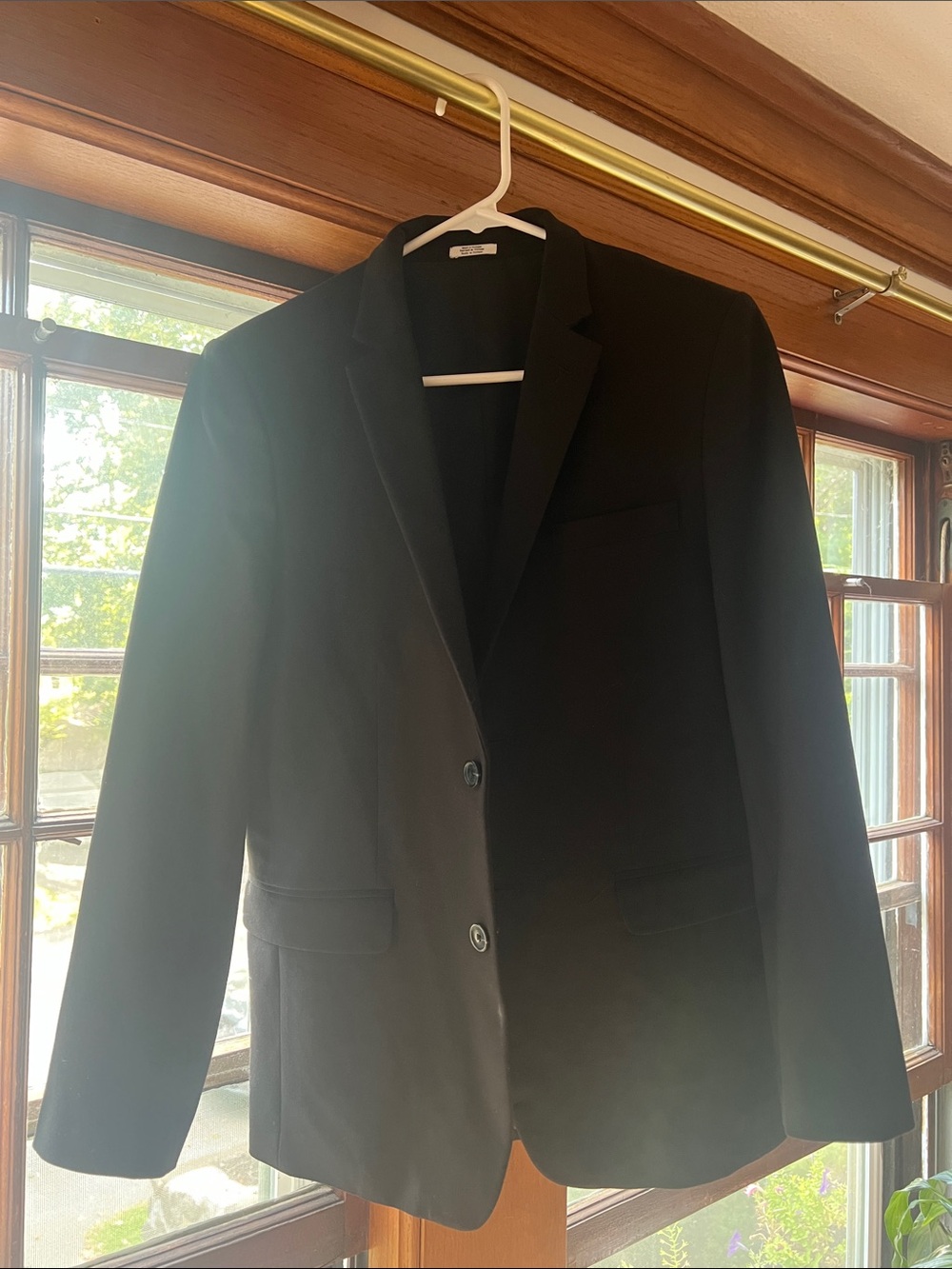 Calvin Klein Black Boys' Sport Coat - Classic Two-Button Blazer